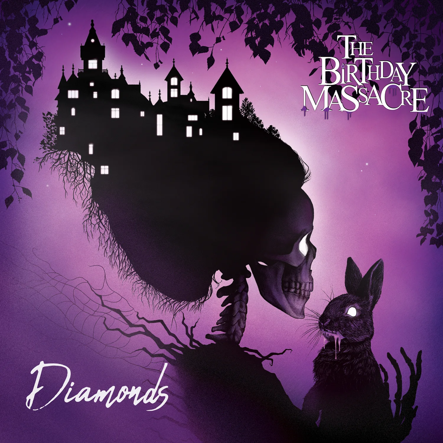 Official album cover art for the release Diamonds by The Birthday Massacre