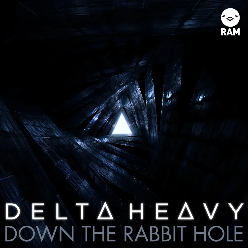 Official album cover art for the release Down the Rabbit Hole by Delta Heavy