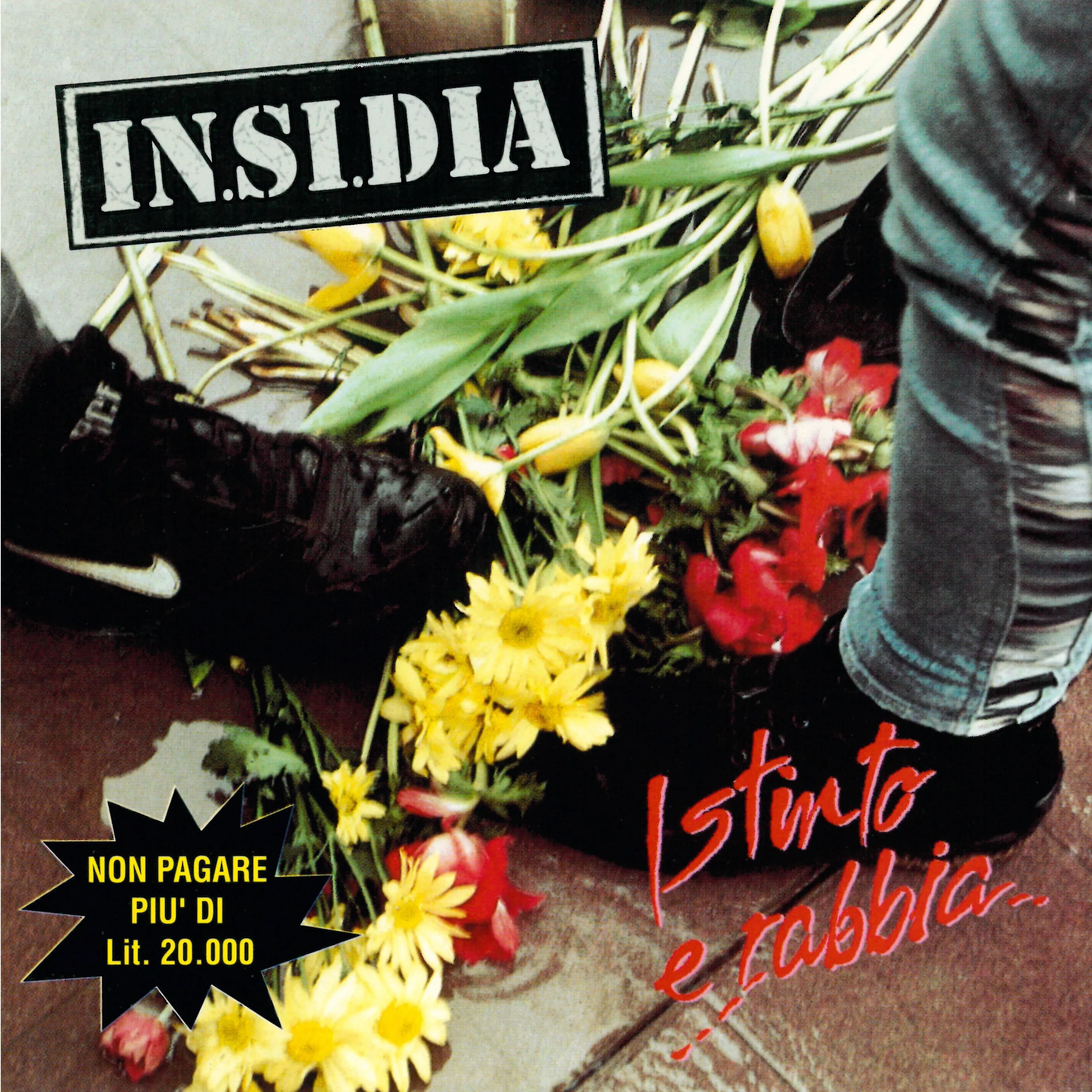 Official album cover art for the release Istinto e rabbia by IN.SI.DIA