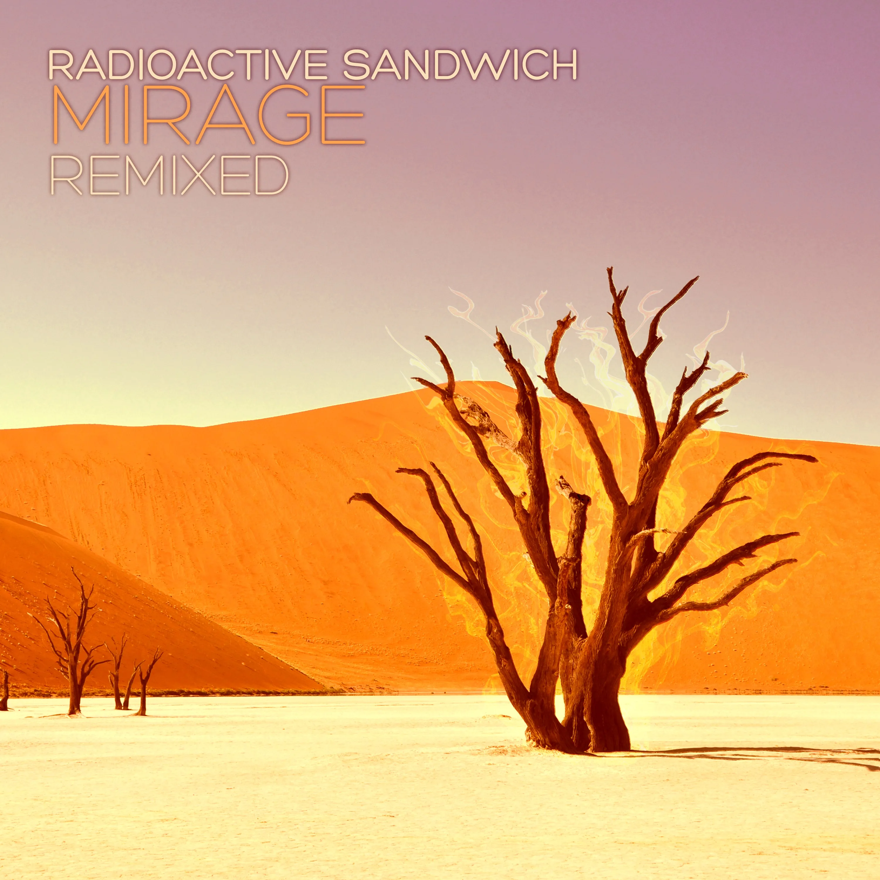 Official album cover art for the release Mirage Remixed by Radioactive Sandwich