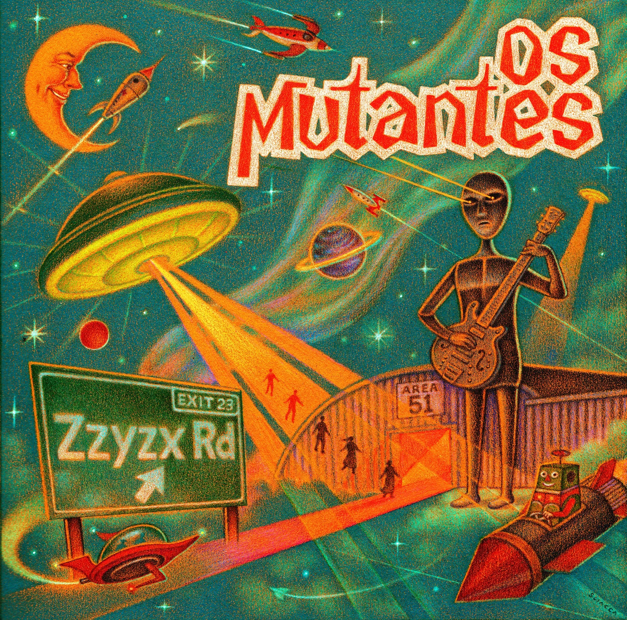 Official album cover art for the release Zzyzx by Os Mutantes