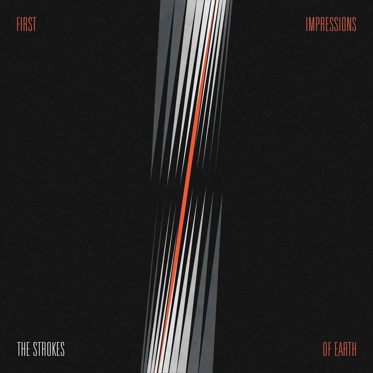 Official album cover art for the release First Impressions of Earth by The Strokes