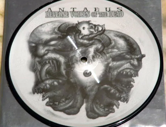Official album cover art for the release Reverse Voices of the Dead / Devil Eyes by Antaeus