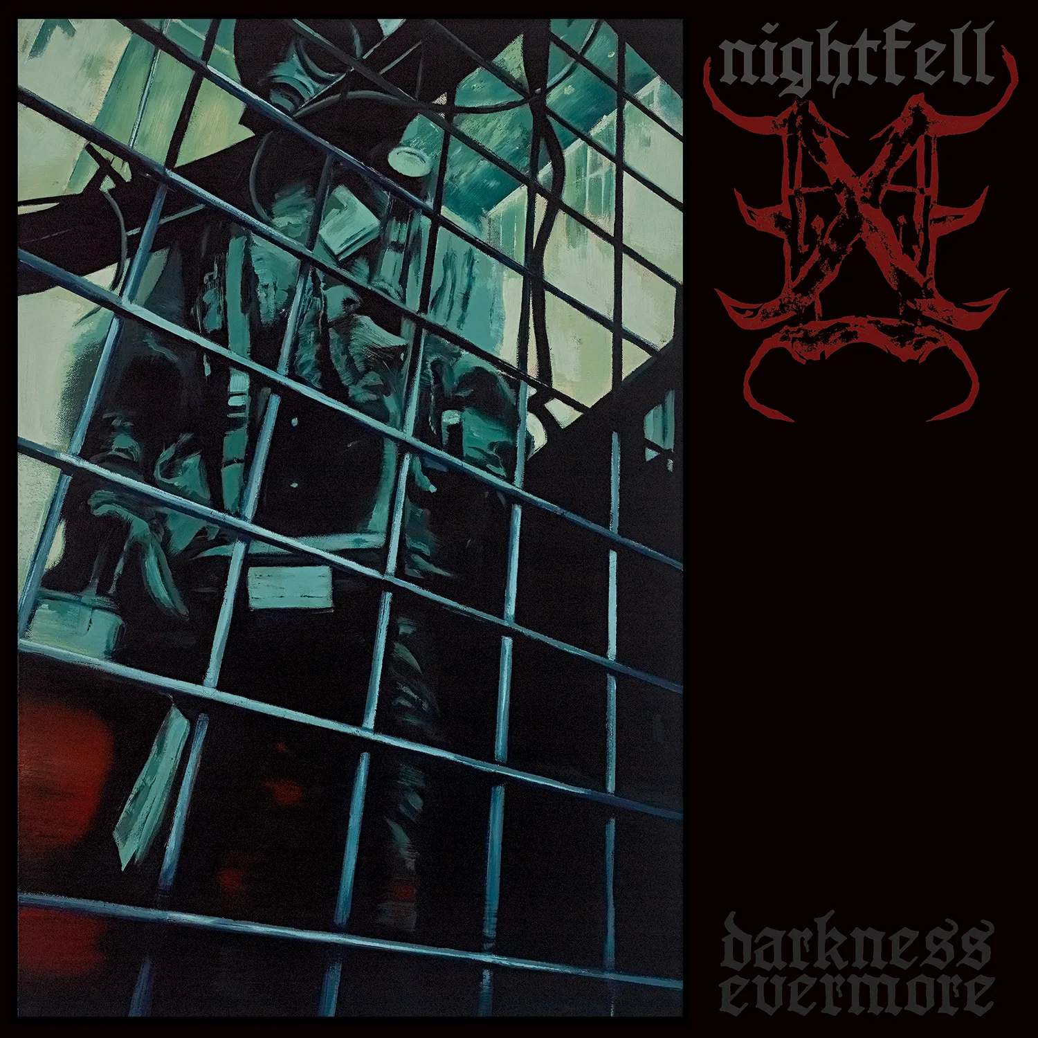 Official album cover art for the release Darkness Evermore by Nightfell