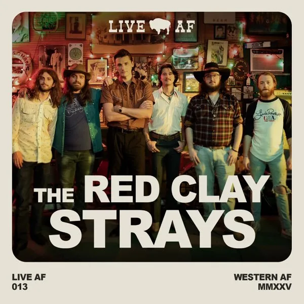 Official album cover art for the release Live AF from Callaghan’s by The Red Clay Strays