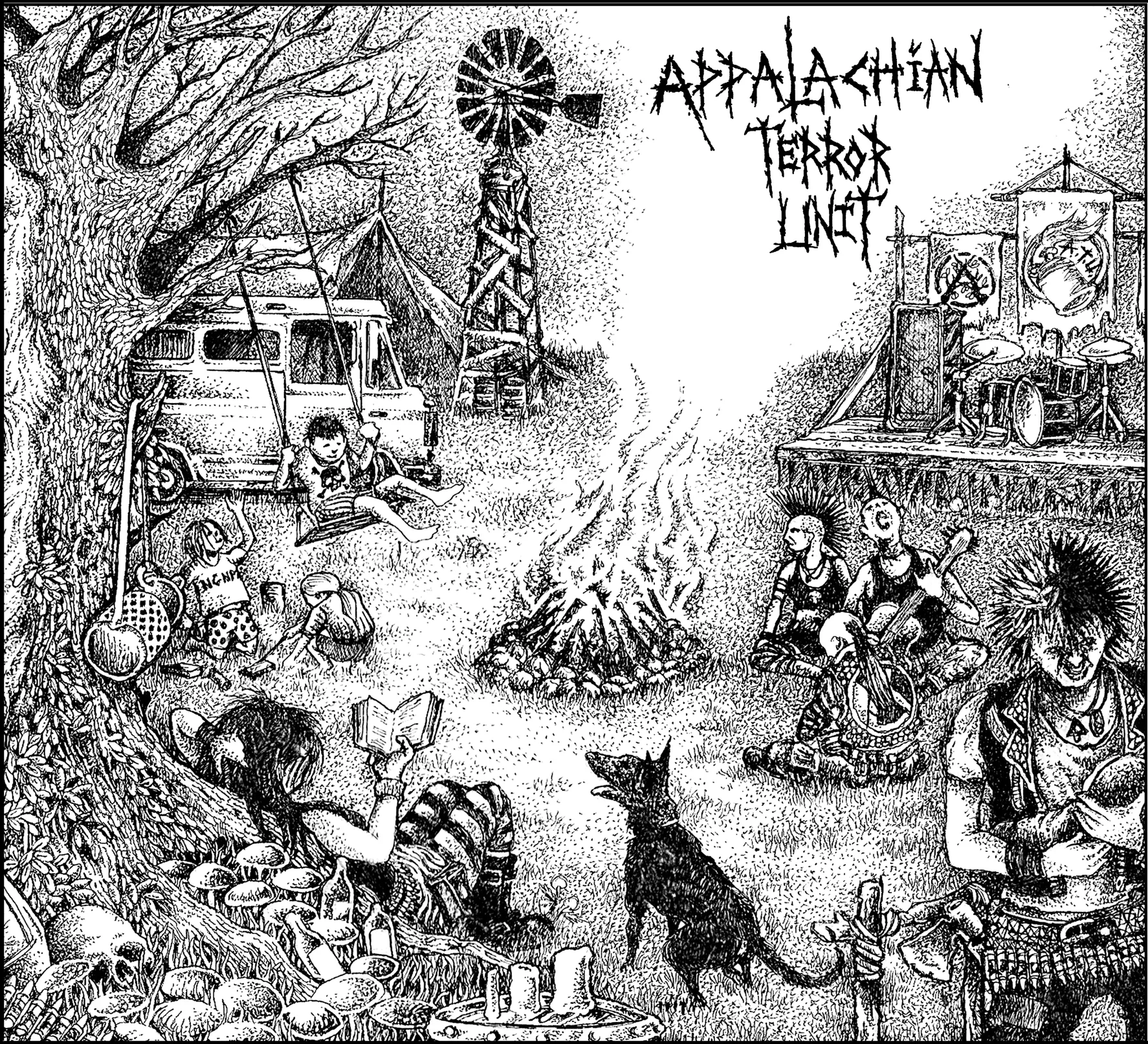 Official album cover art for the release We Don’t Need Them by Appalachian Terror Unit
