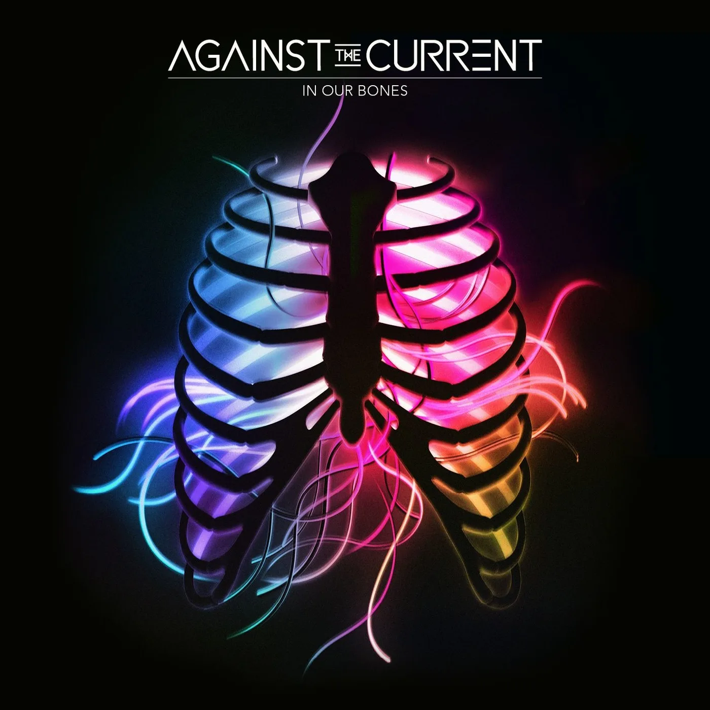Official album cover art for the release In Our Bones by Against the Current