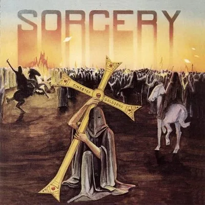 Official album cover art for the release Sinister Soldiers by Sorcery