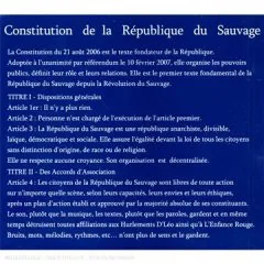 Constitution de la République du sauvage
