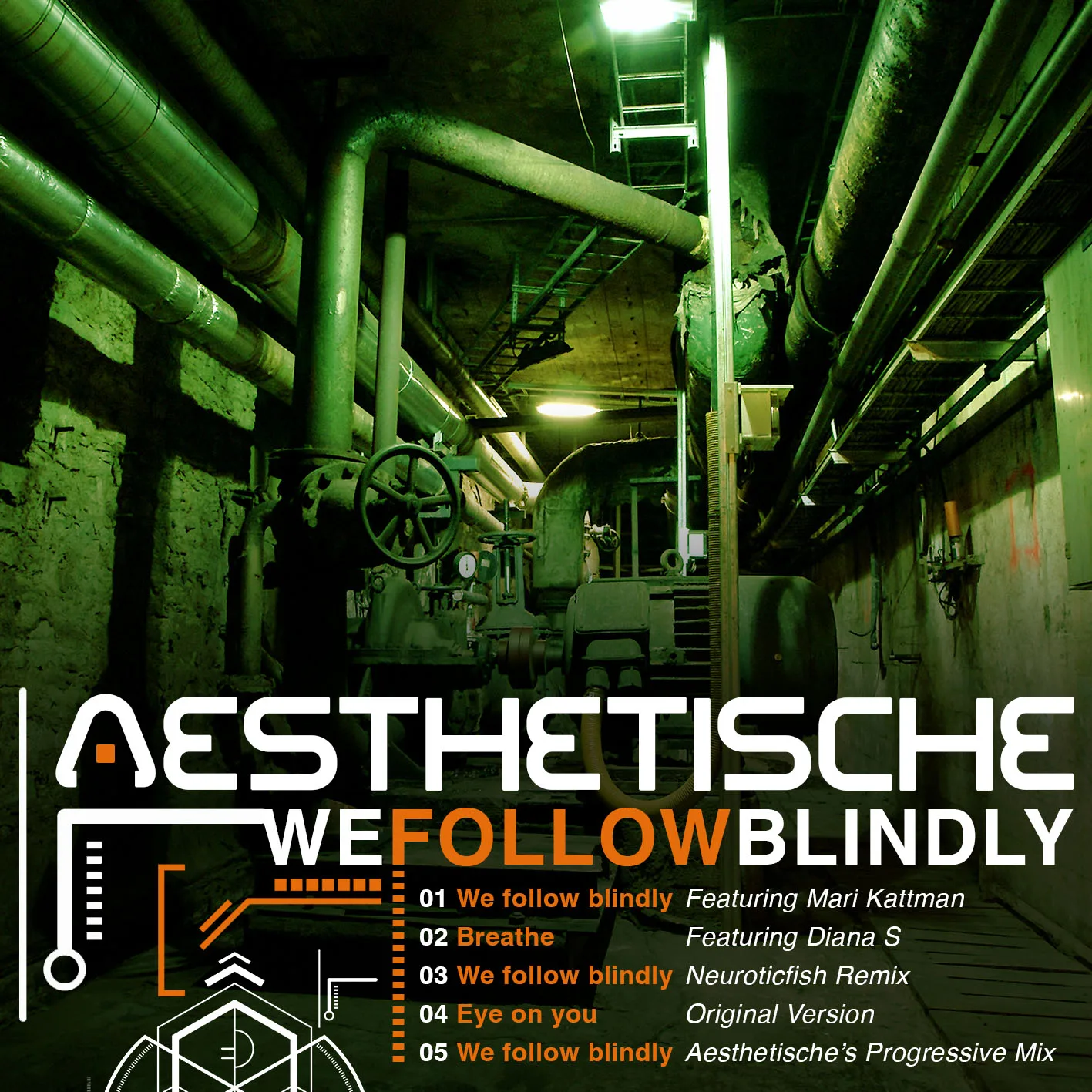 Official album cover artwork for We Follow Blindly EP by Aesthetische