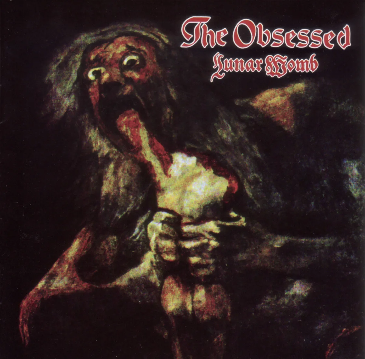 Official album cover art for the release Lunar Womb by The Obsessed