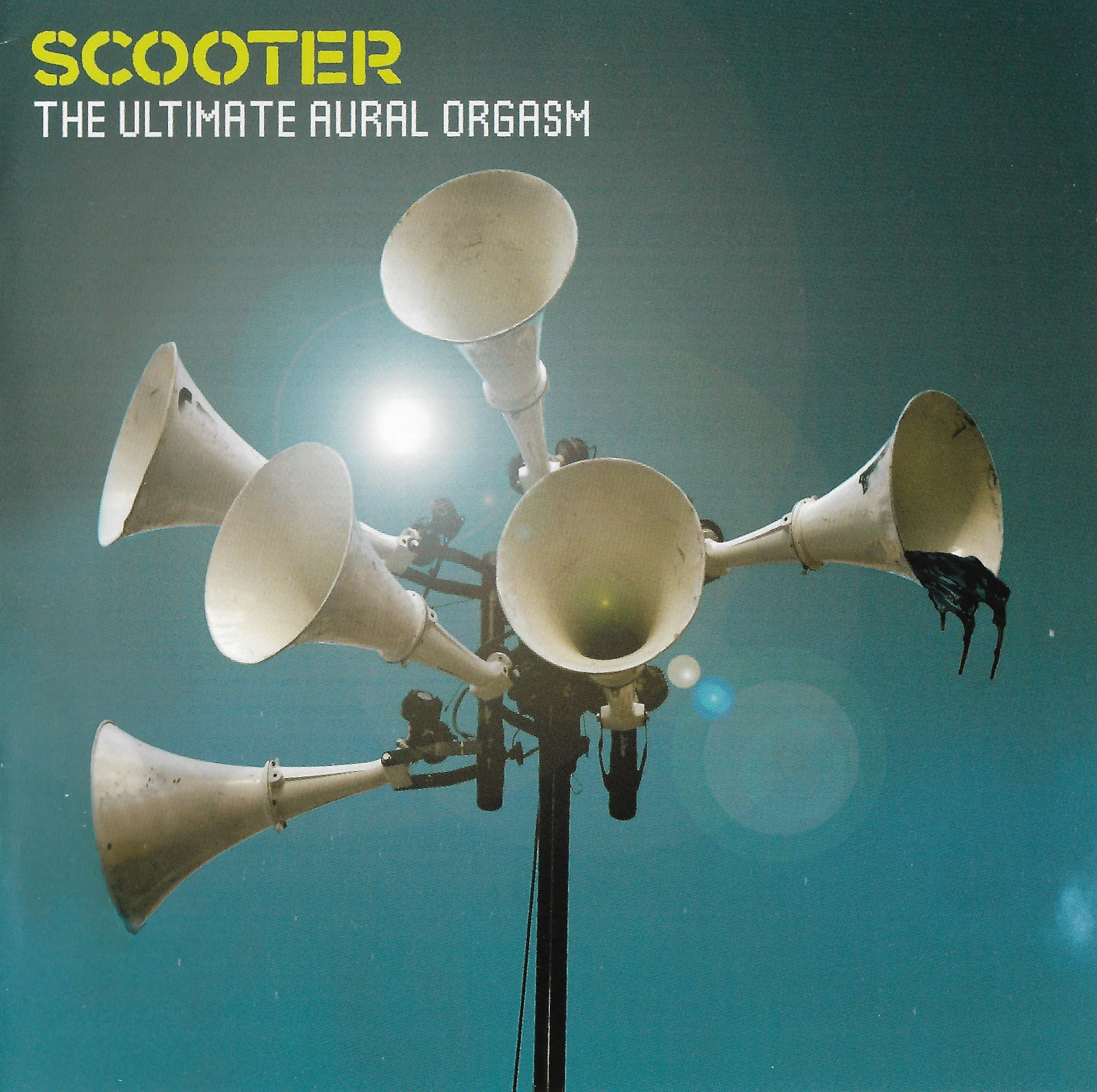Official album cover art for the release The Ultimate Aural Orgasm by Scooter