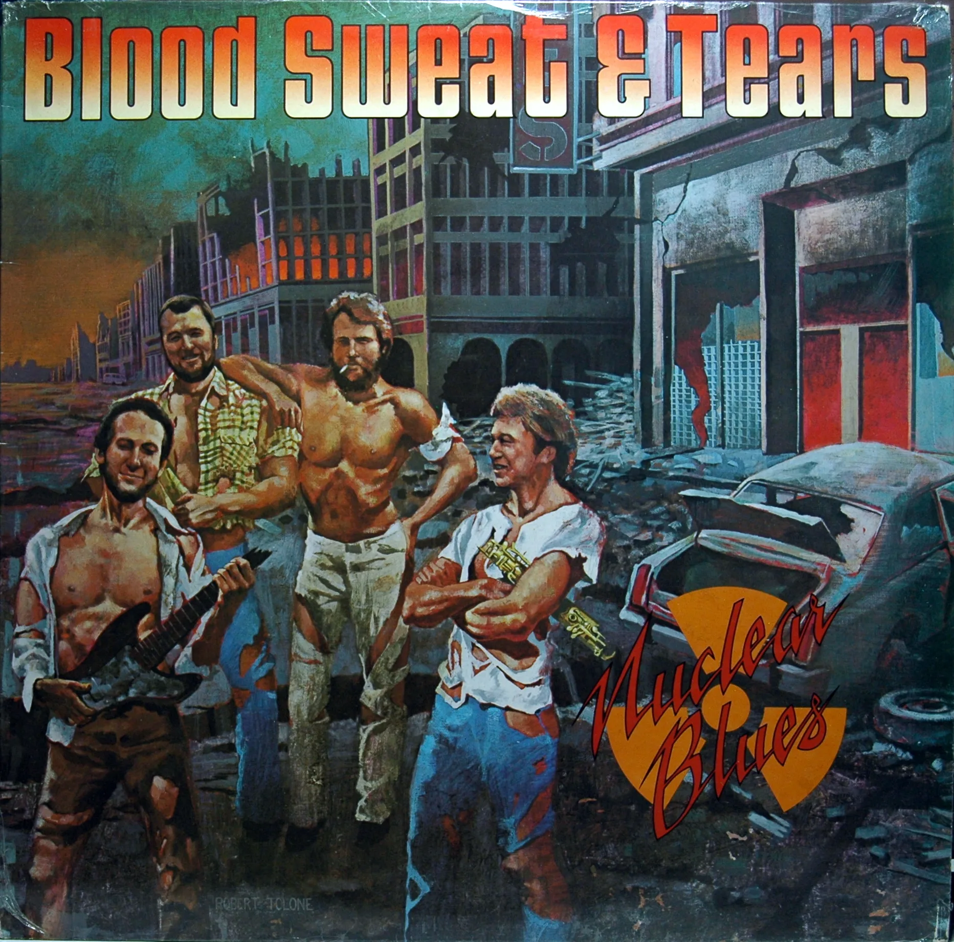Official album cover art for the release Nuclear Blues by Blood, Sweat & Tears