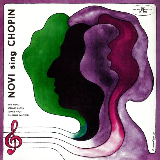 Official album cover art for the release Novi Sing Chopin by Novi Singers