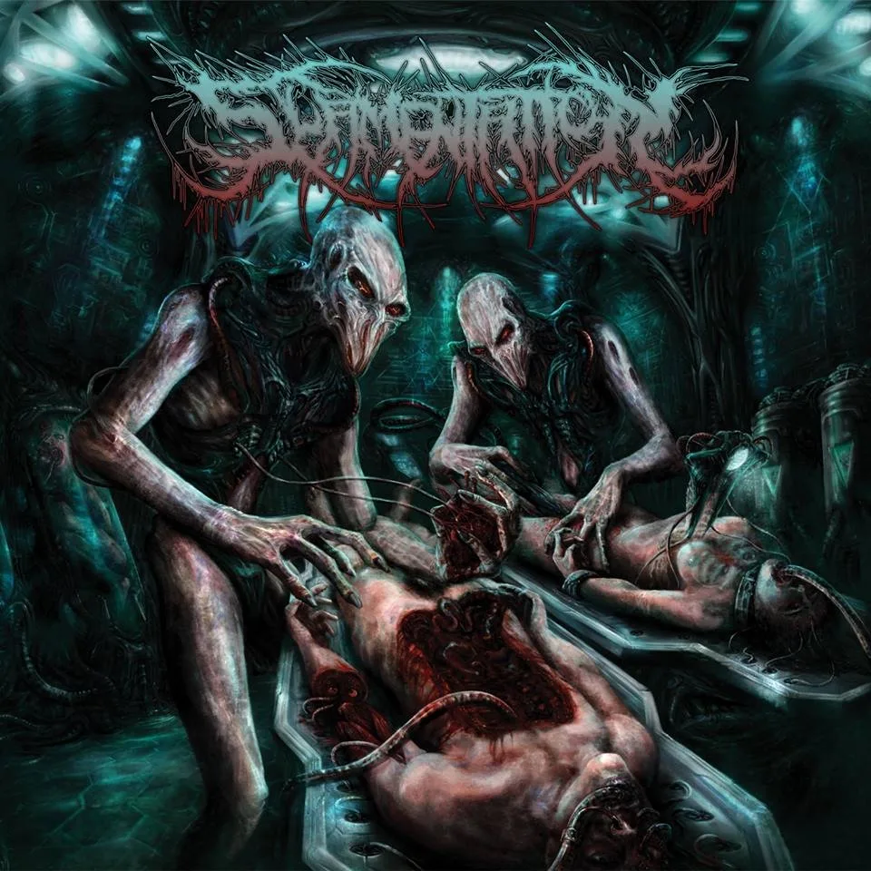 Official album cover art for the release Epoch of Extraterrestrial Domination by Slamentation