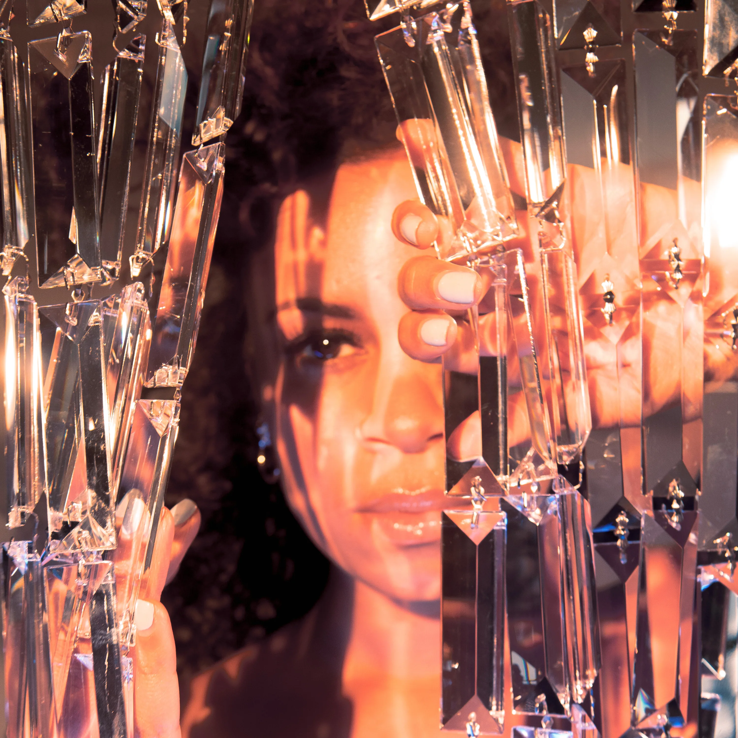 Official album cover art for the release Champagne Eyes by AlunaGeorge