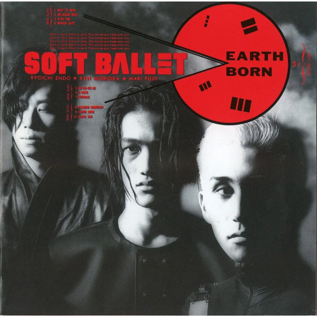 Official album cover art for the release EARTH BORN by SOFT BALLET
