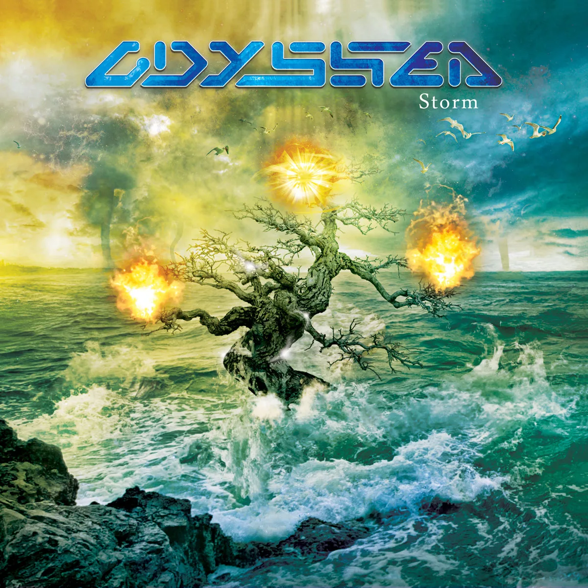 Official album cover art for the release Storm by Odyssea