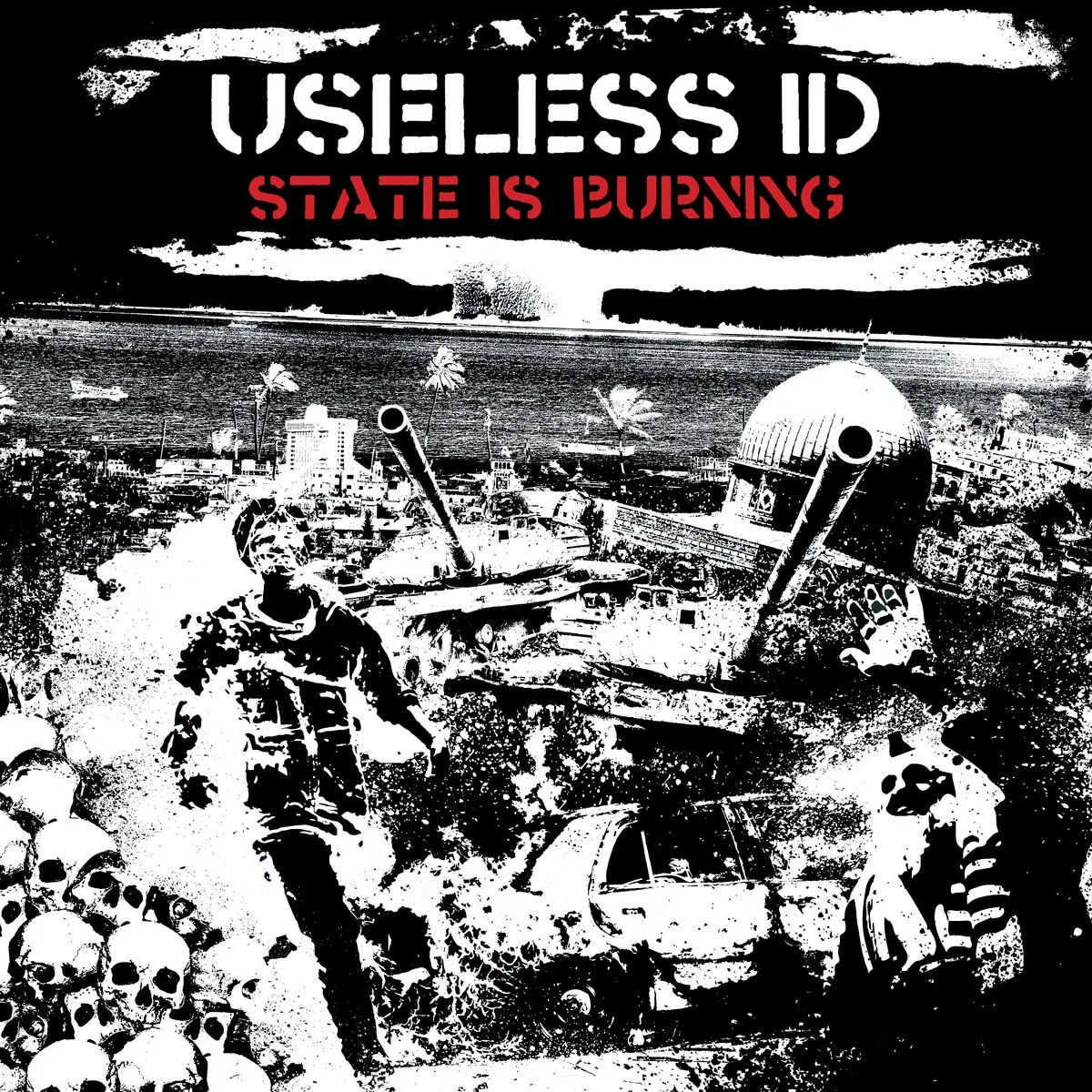 Official album cover artwork for State Is Burning by Useless ID