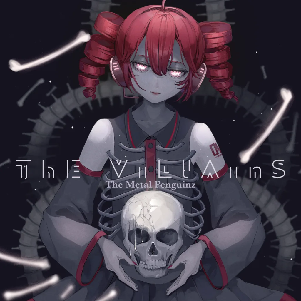 Official album cover art for the release The Villains by The Metal Penguinz