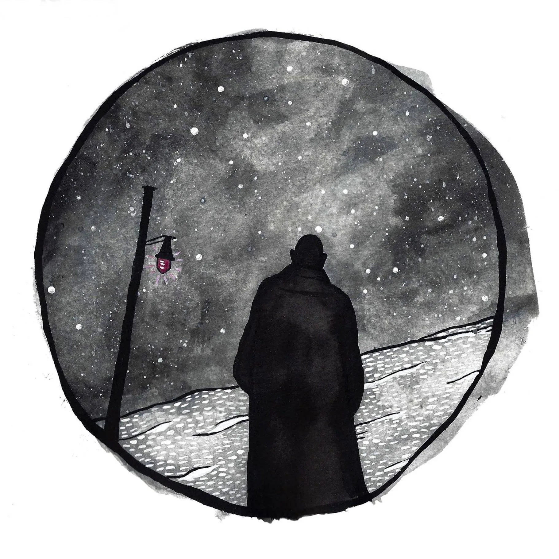 Official album cover art for the release The Nowhere of Shangri-La by Daxma