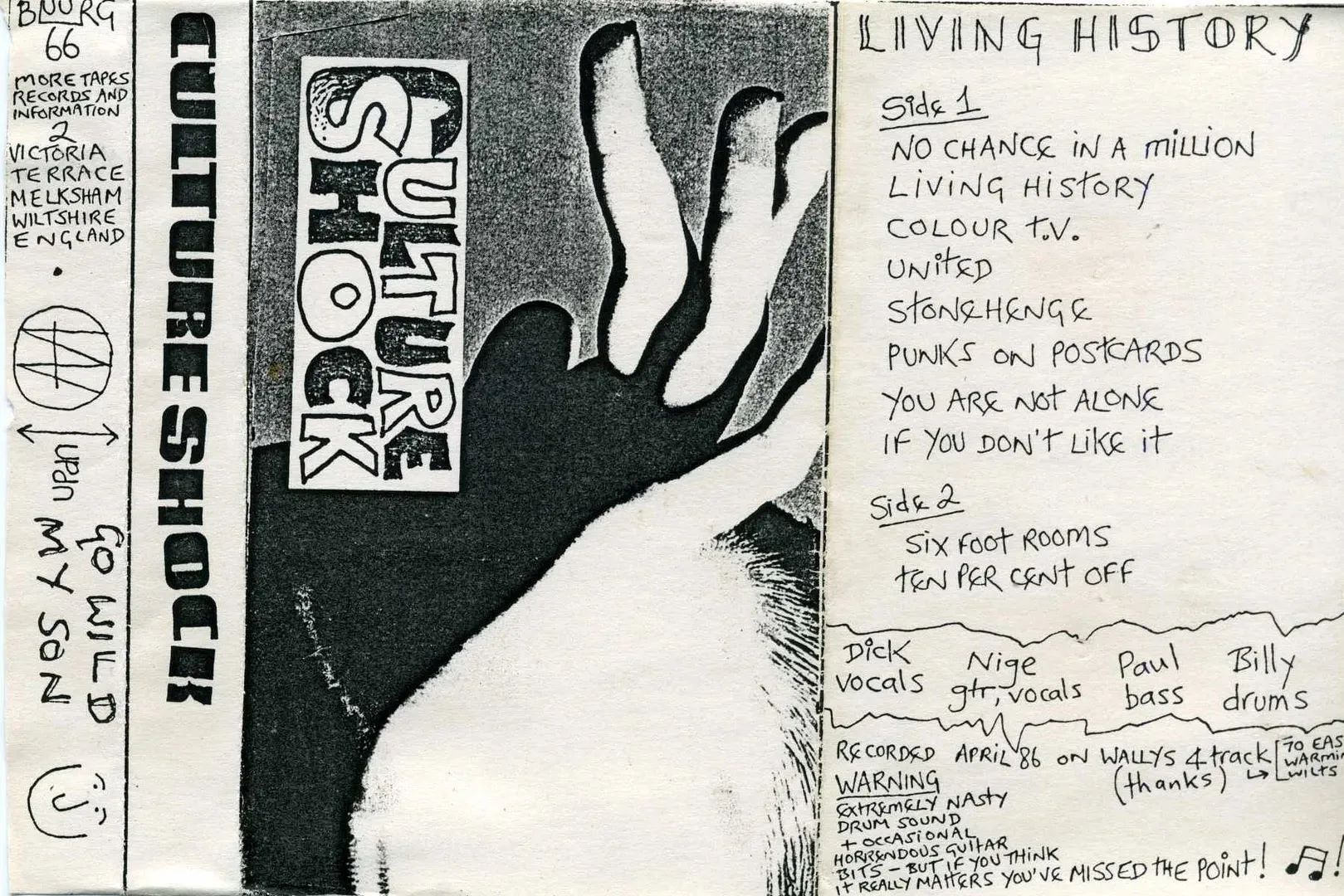 Official album cover art for the release Living History by Culture Shock
