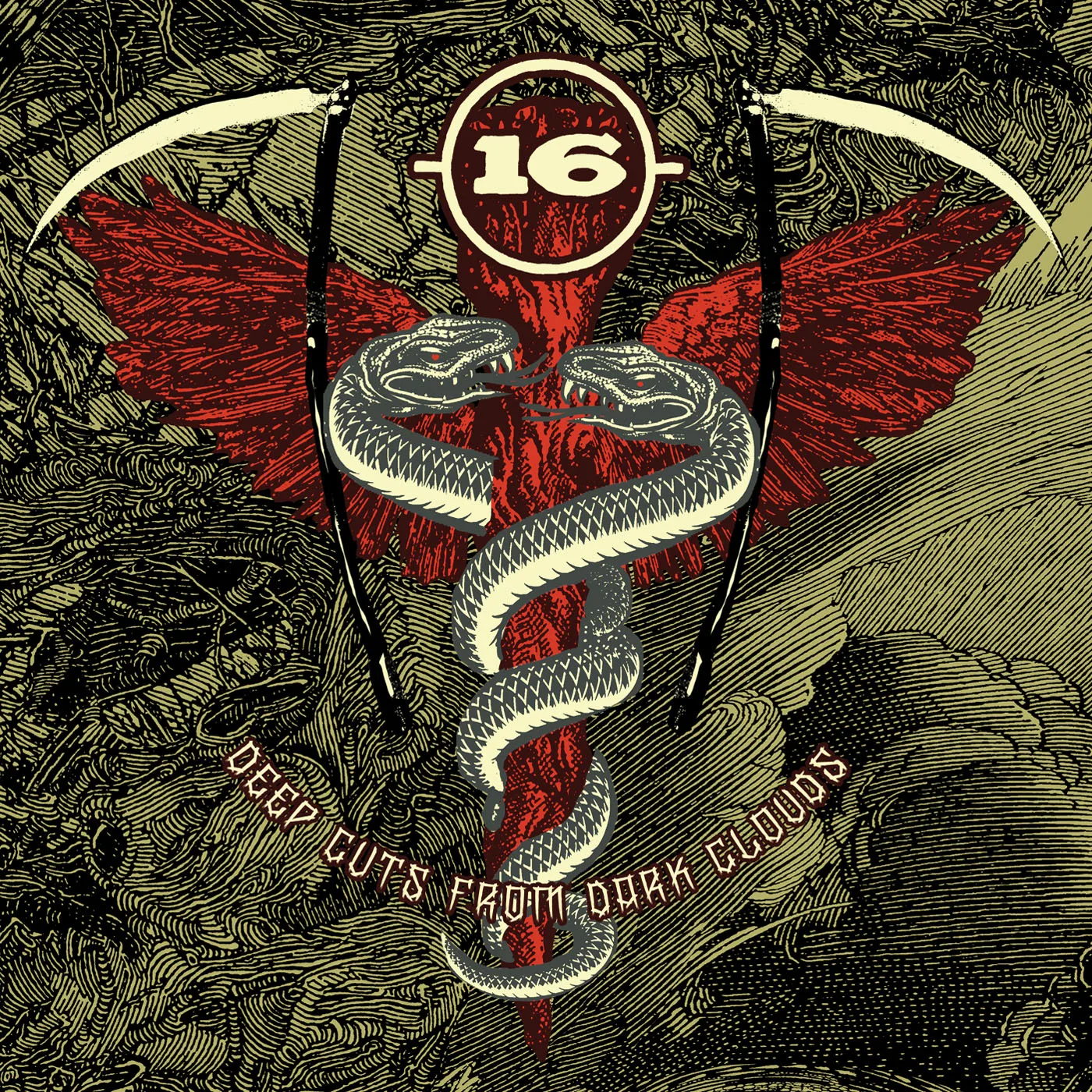 Official album cover art for the release Deep Cuts From Dark Clouds by 16