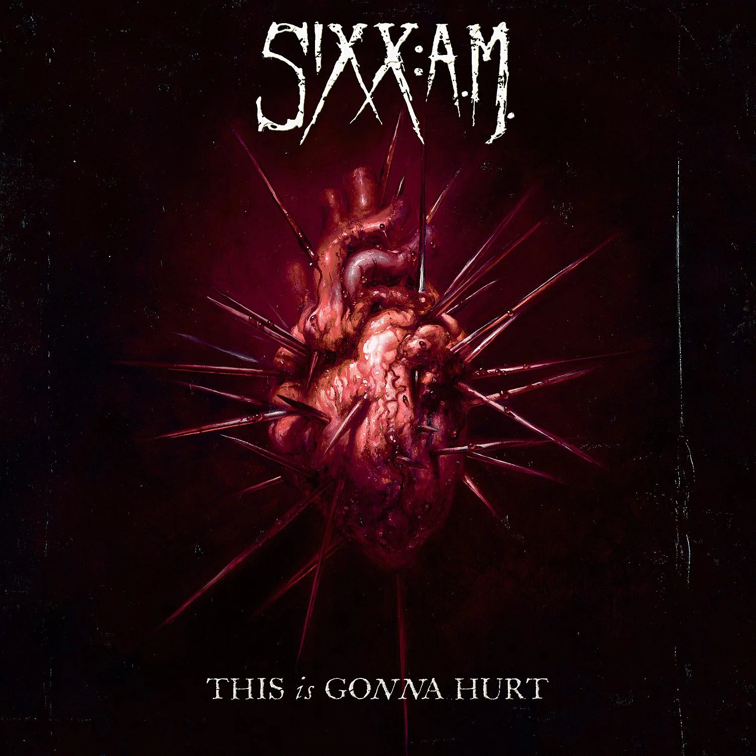 Official album cover art for the release This Is Gonna Hurt by Sixx:A.M.