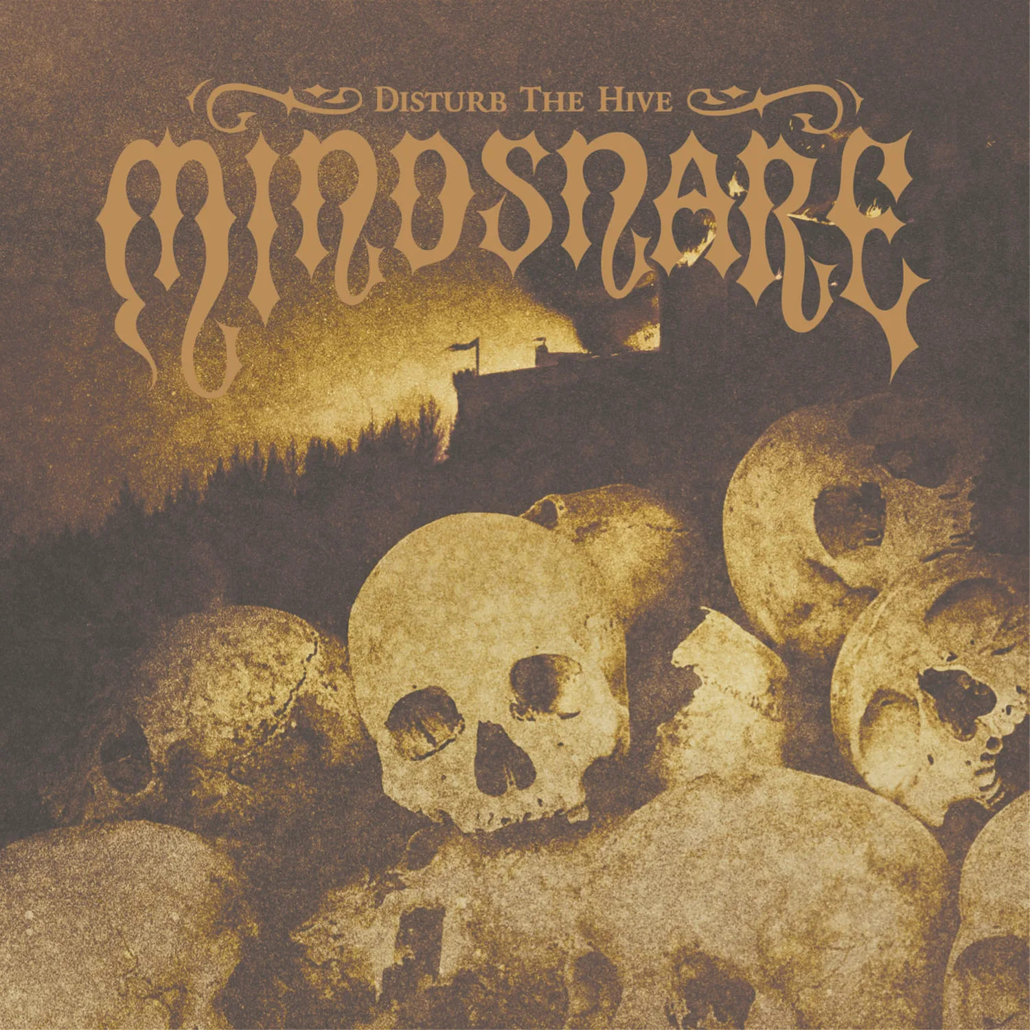 Official album cover art for the release Disturb the Hive by Mindsnare