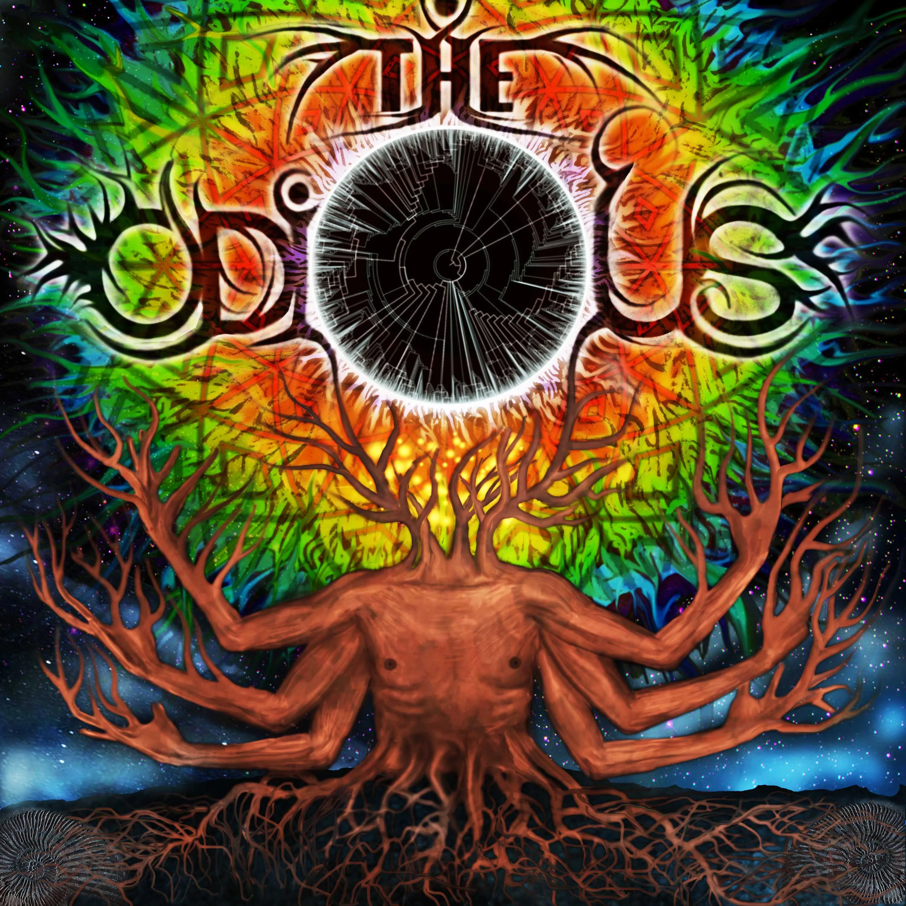 Official album cover art for the release That Night a Forest Grew by The Odious