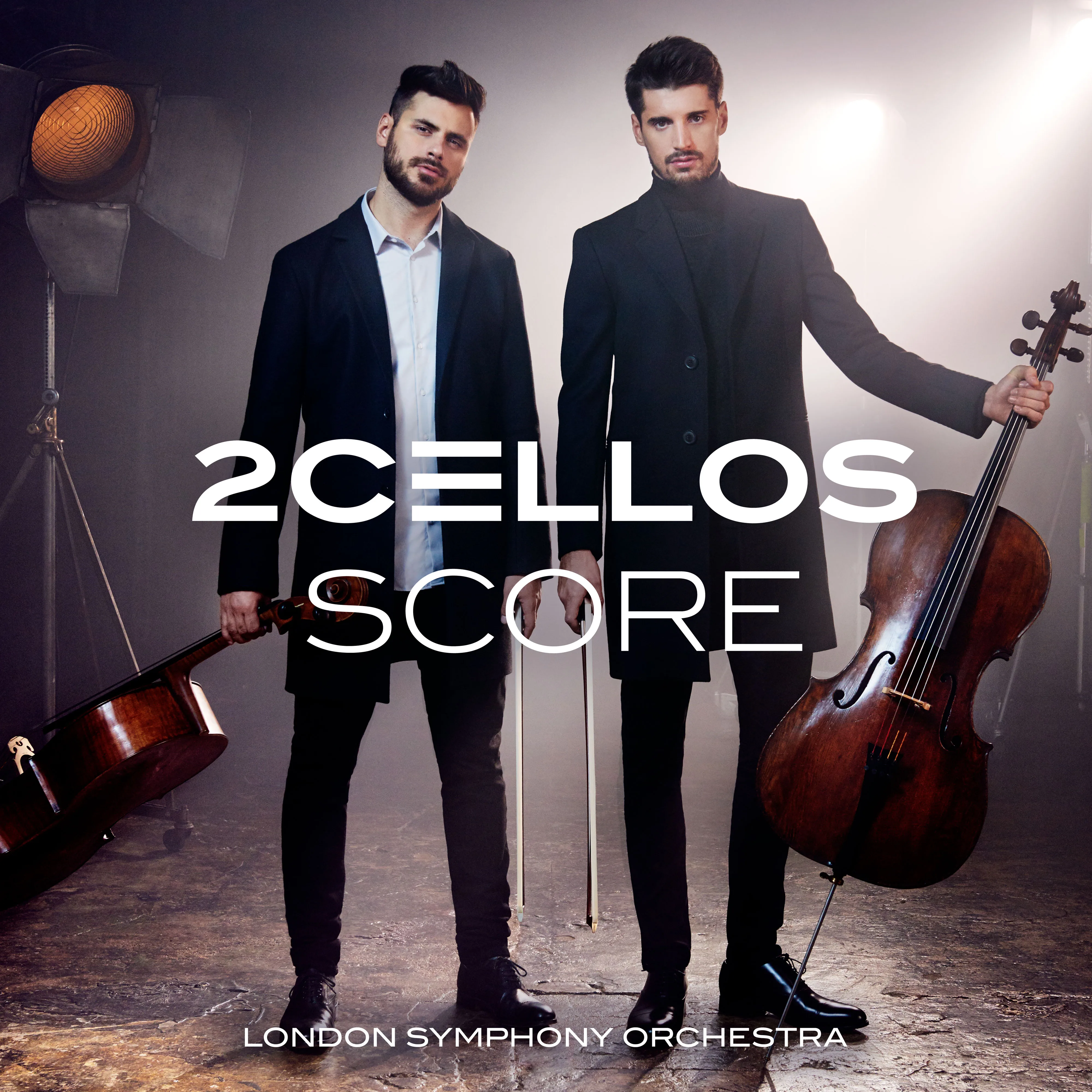 Official album cover art for the release Score by 2CELLOS