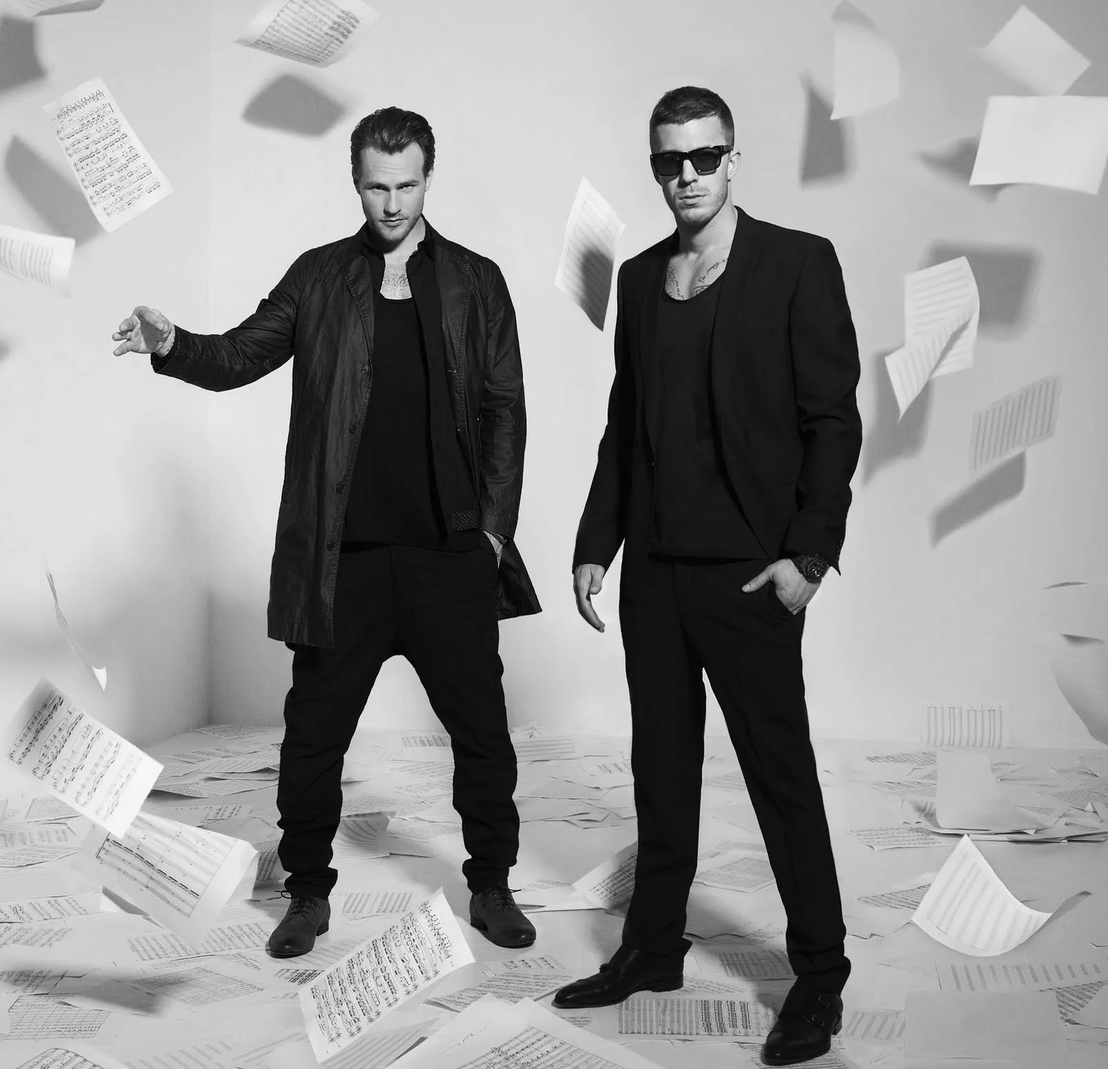Official album cover art for the release Engle eller dæmoner by Nik & Jay