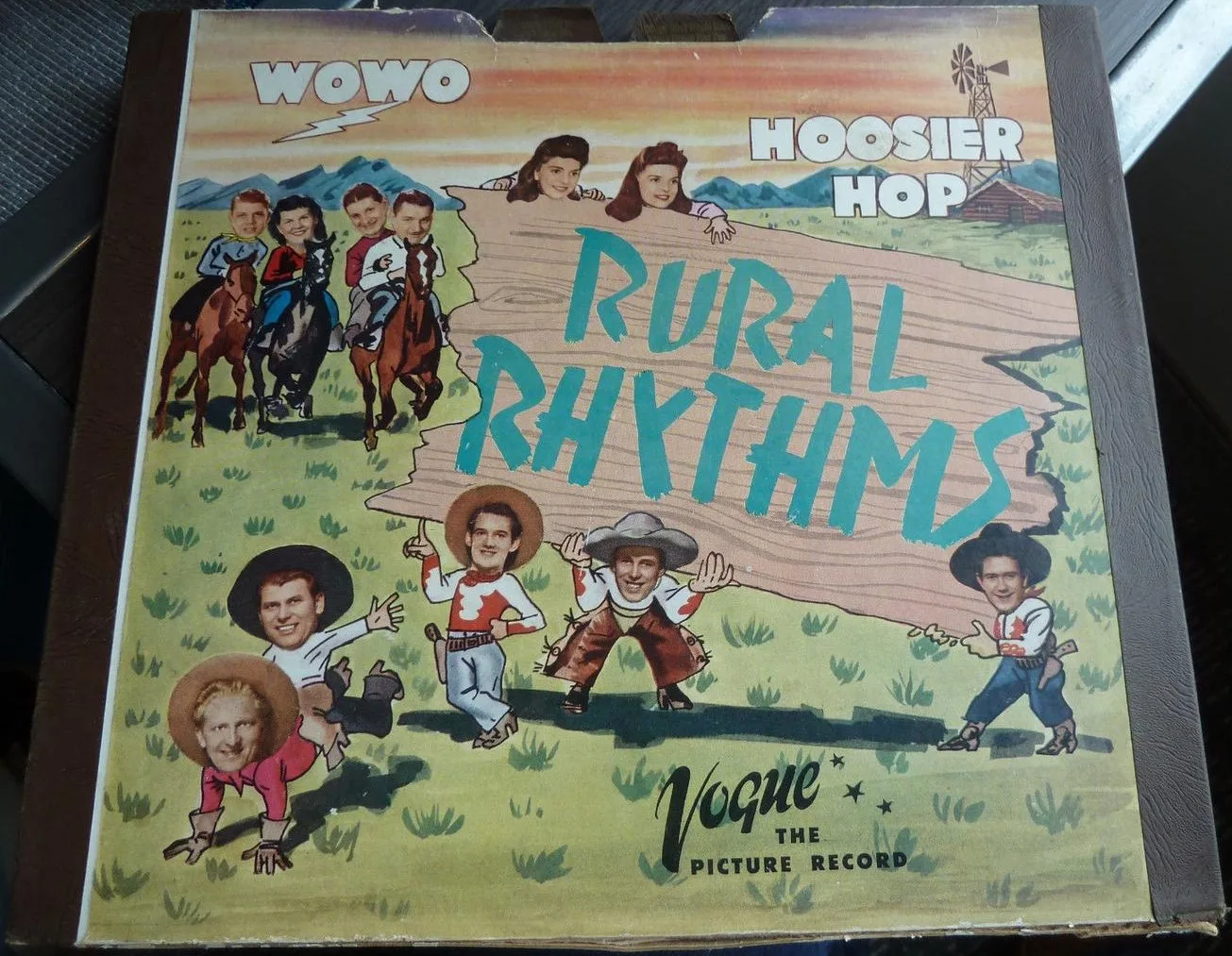 Official album cover art for the release Rural Rhythms by WOWO Hoosier Hop Gang