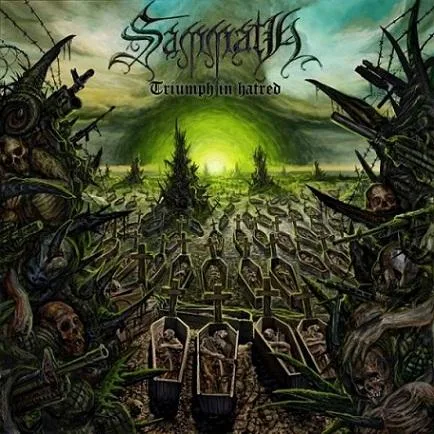 Official album cover art for the release Triumph in Hatred by Sammath