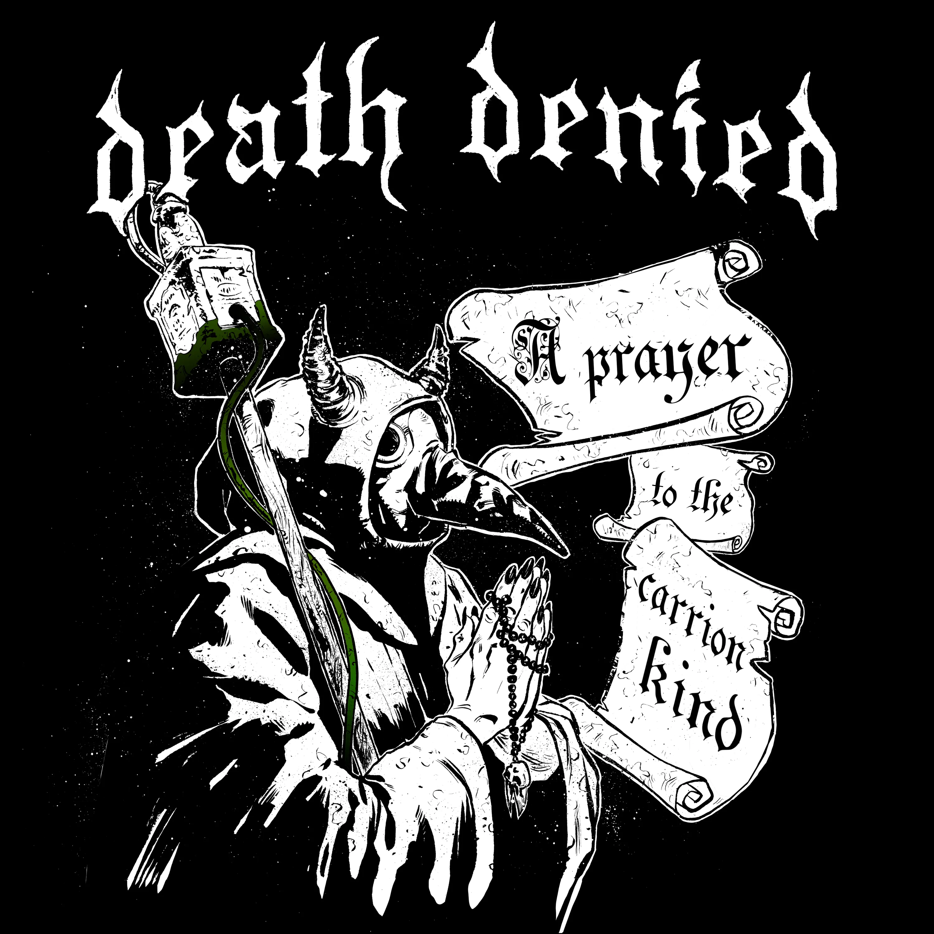 Official album cover art for the release A Prayer to the Carrion Kind by Death Denied