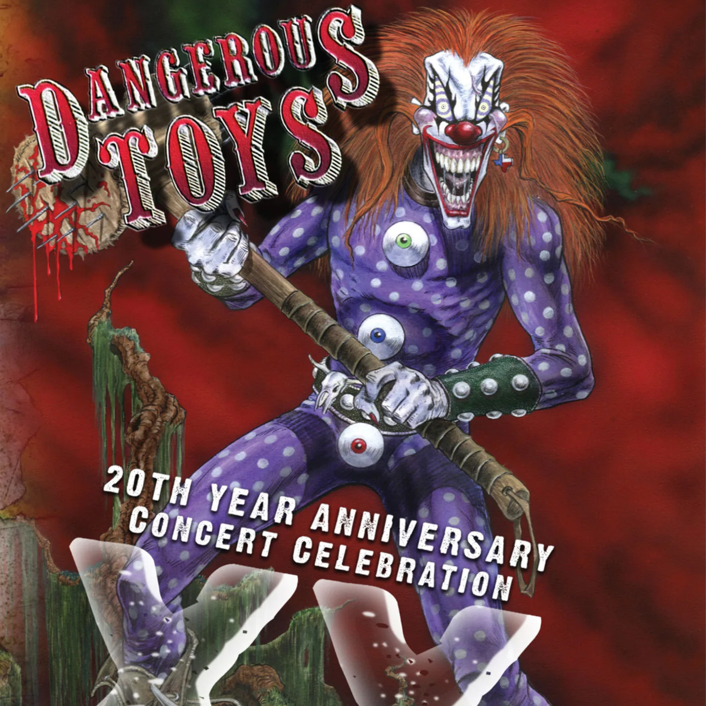 Official album cover art for the release XX: 20th Year Anniversary Concert Celebration by Dangerous Toys