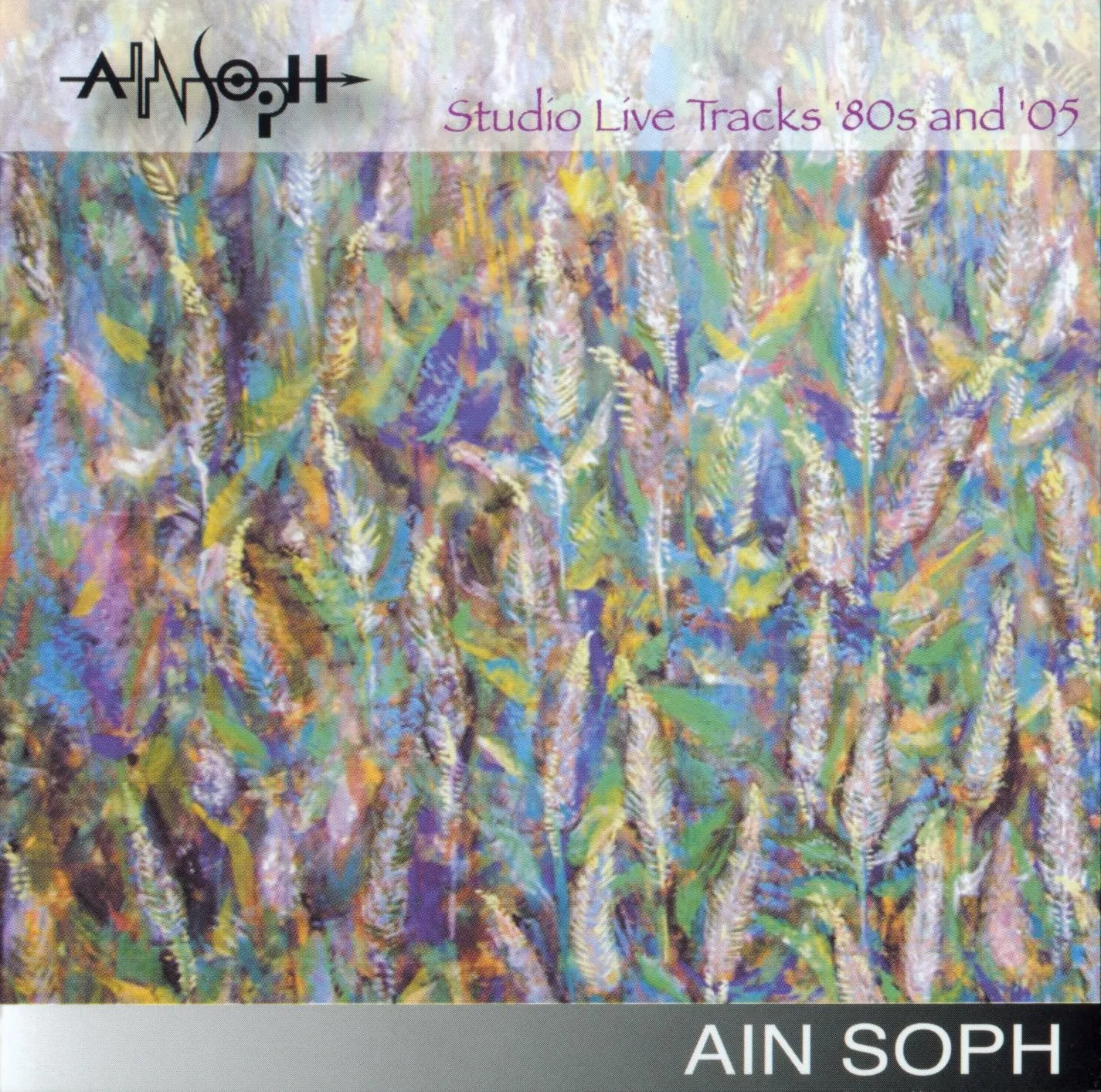 Official album cover art for the release Studio Live Tracks ’80s and ’05 by Ain Soph