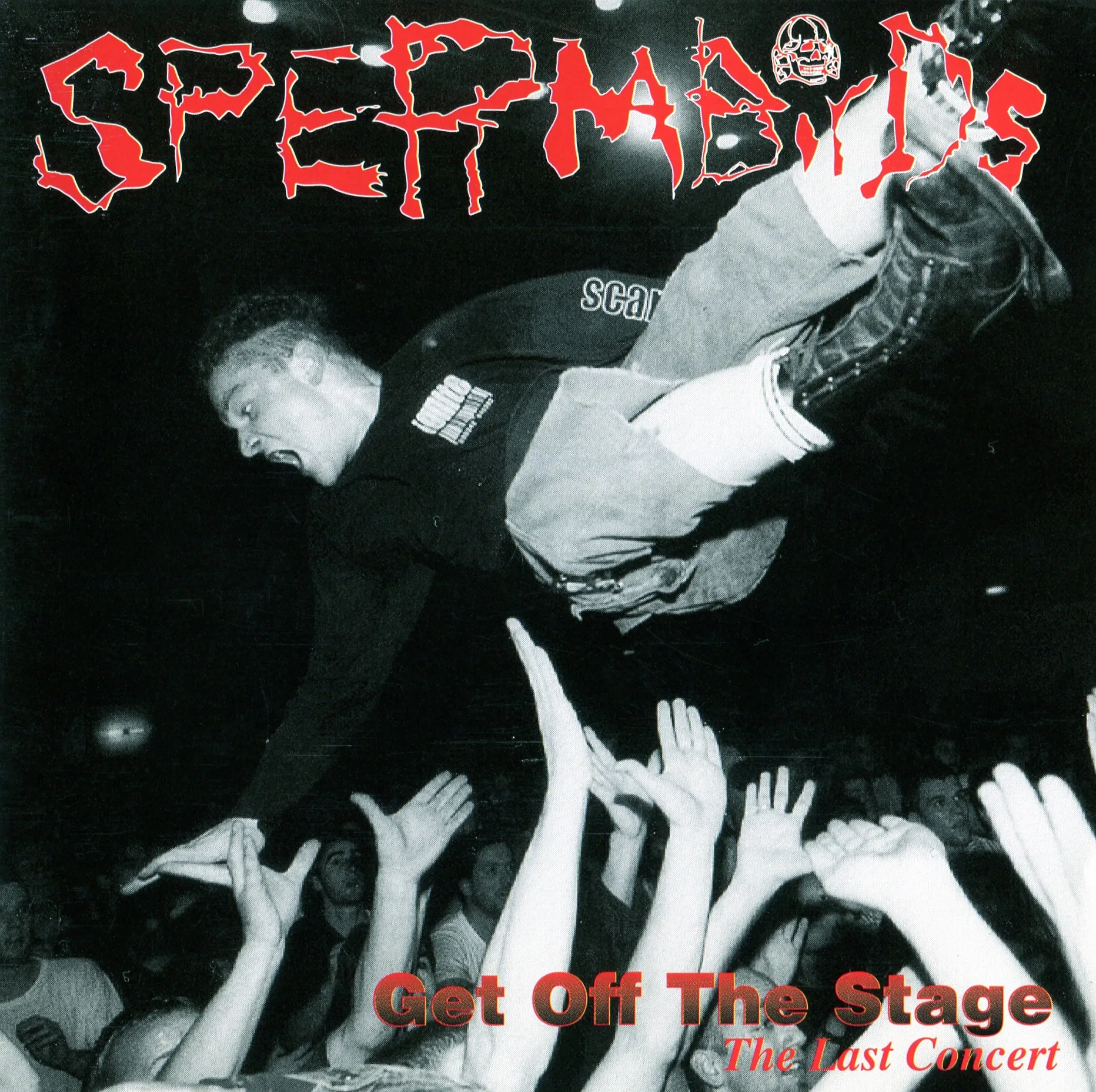 Official album cover art for the release Get off the Stage by Spermbirds