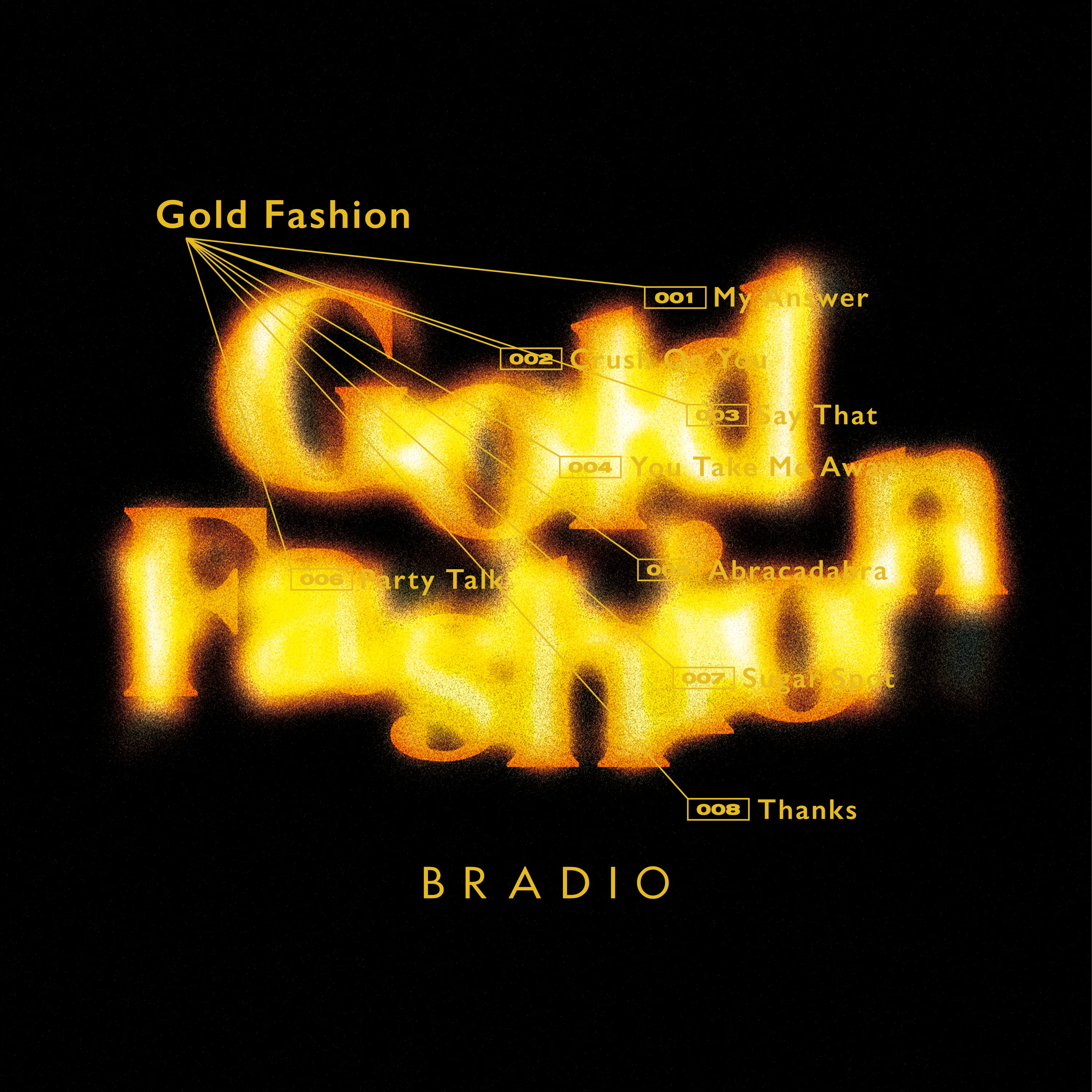 Official album cover artwork for Gold Fashion by BRADIO