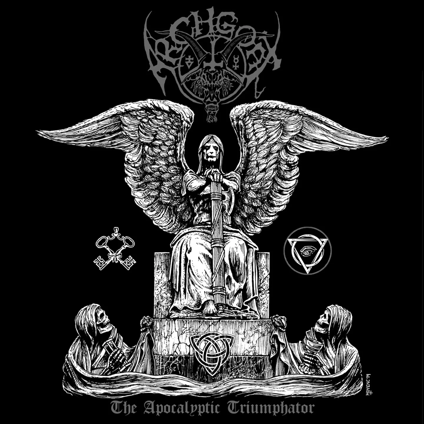Official album cover art for the release The Apocalyptic Triumphator by Archgoat