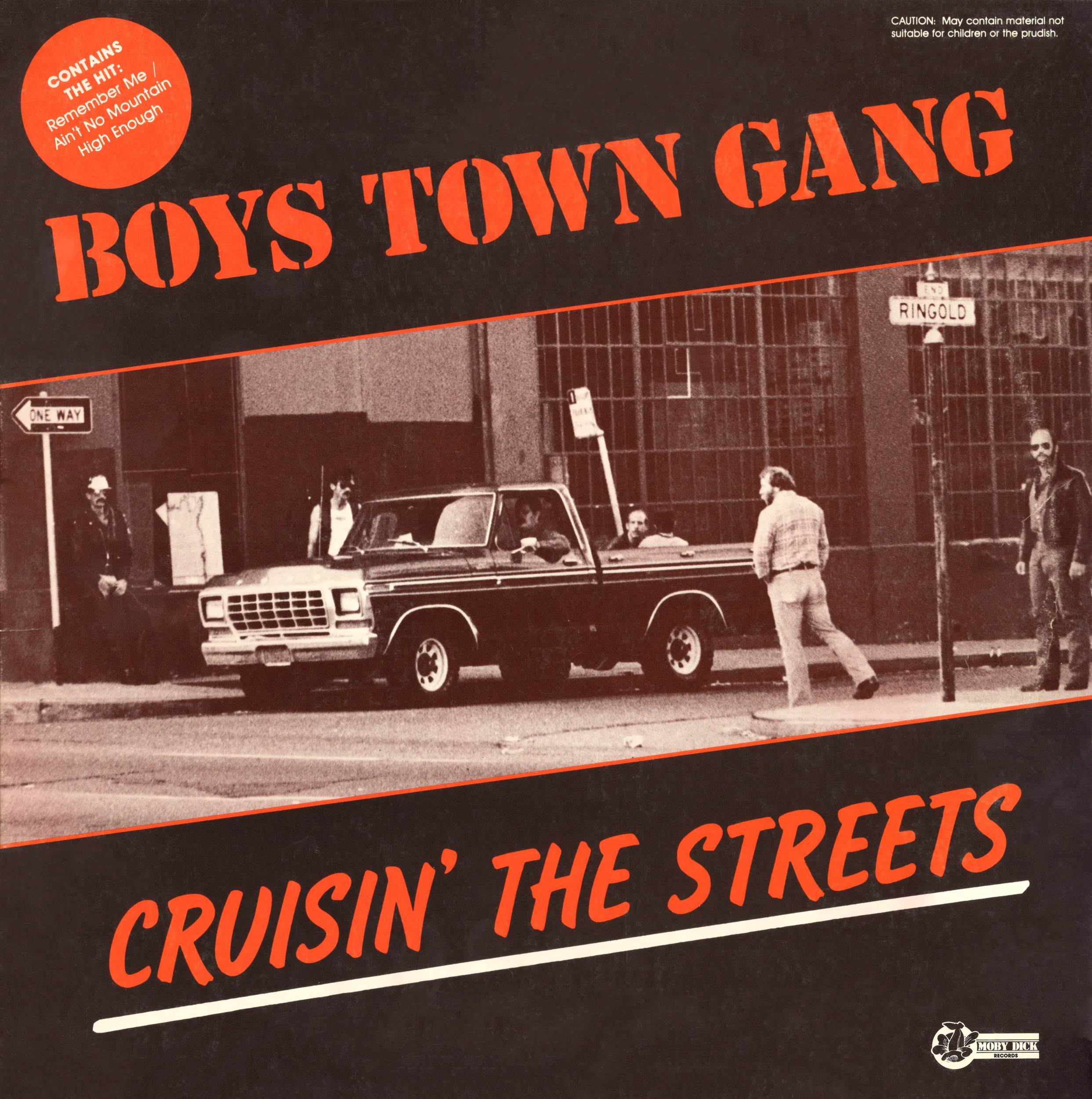 Official album cover art for the release Cruisin' The Streets by Boys Town Gang