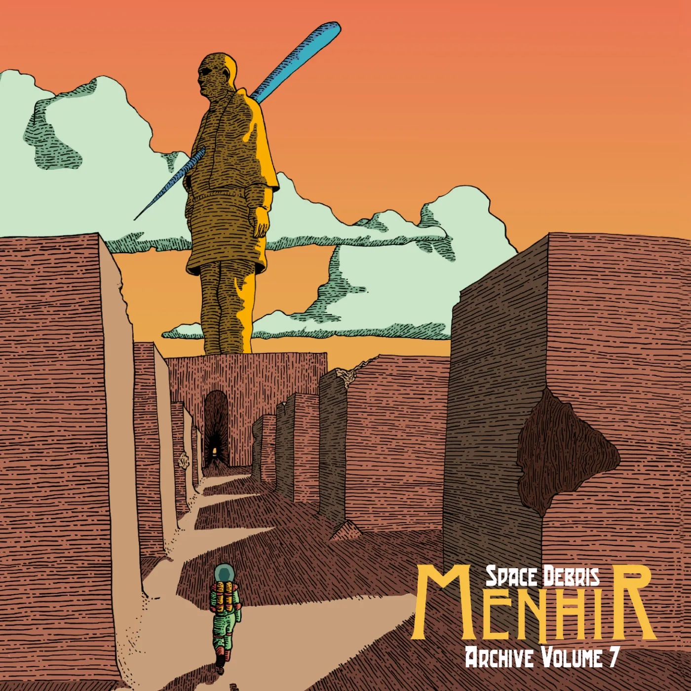 Official album cover art for the release Menhir - Archive Volume 7 by Space Debris