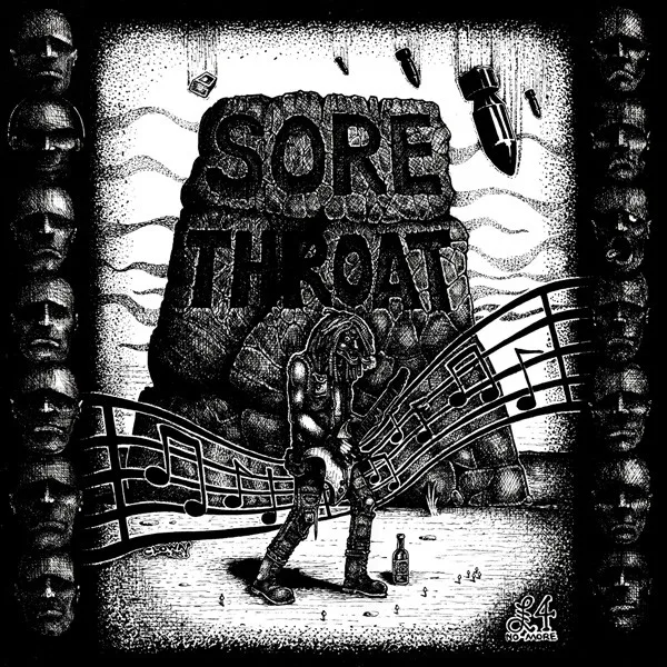 Official album cover art for the release Unhindered by Talent by Sore Throat