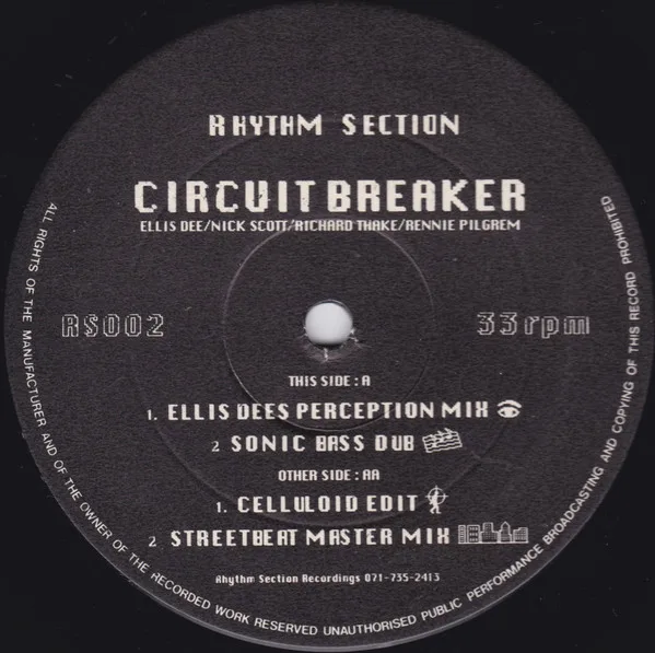 Official album cover art for the release Circuit Breaker by Rhythm Section