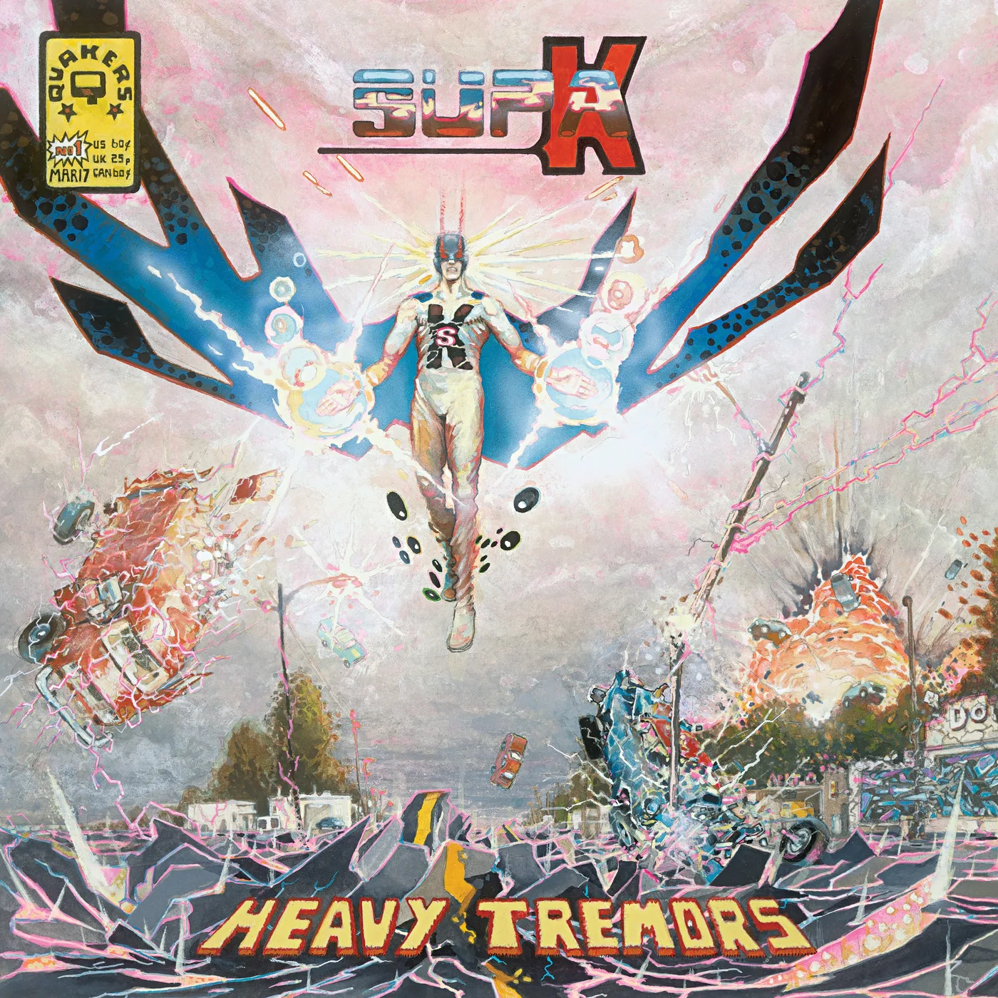 Official album cover art for the release Supa K: Heavy Tremors by Quakers