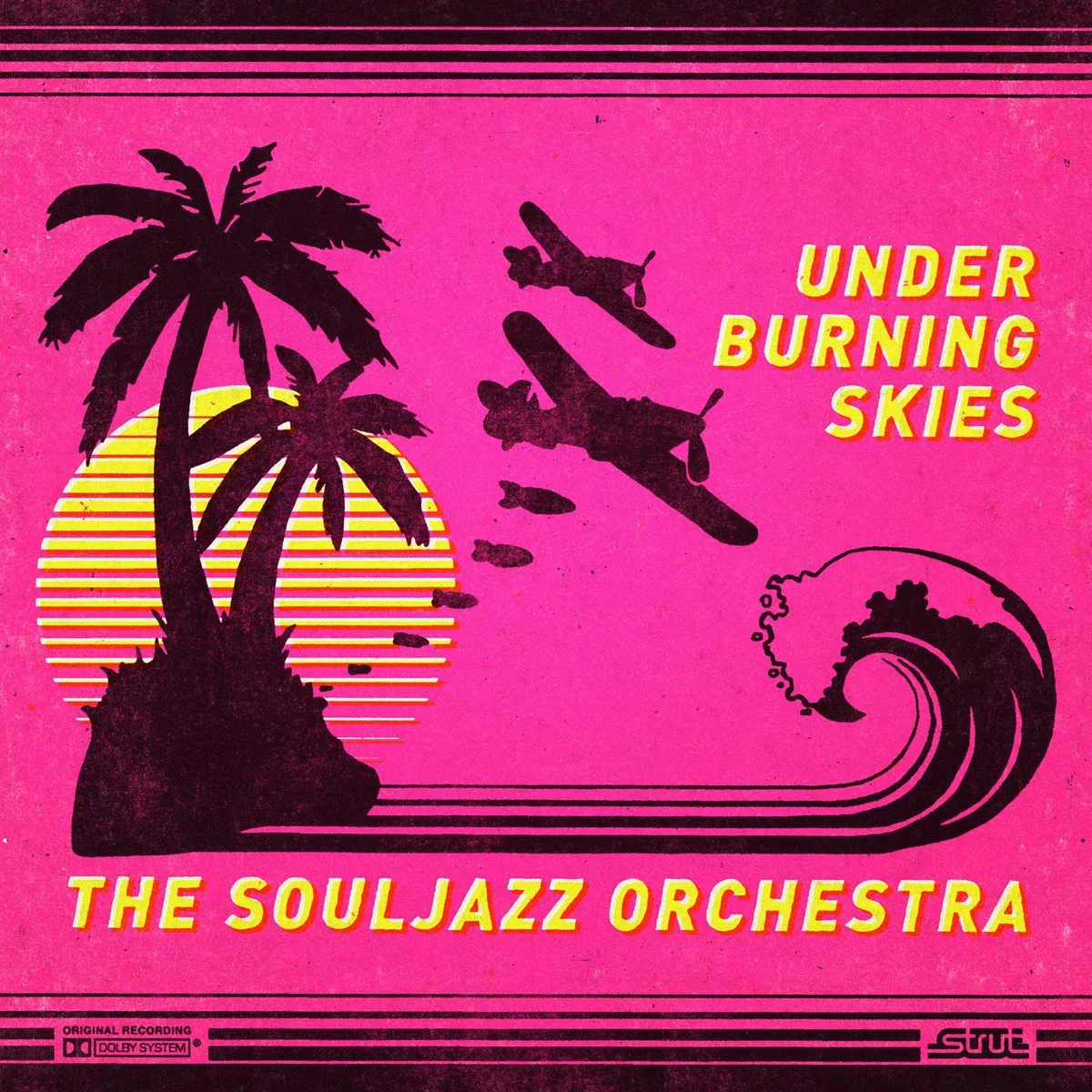 Official album cover art for the release Under Burning Skies by The Souljazz Orchestra