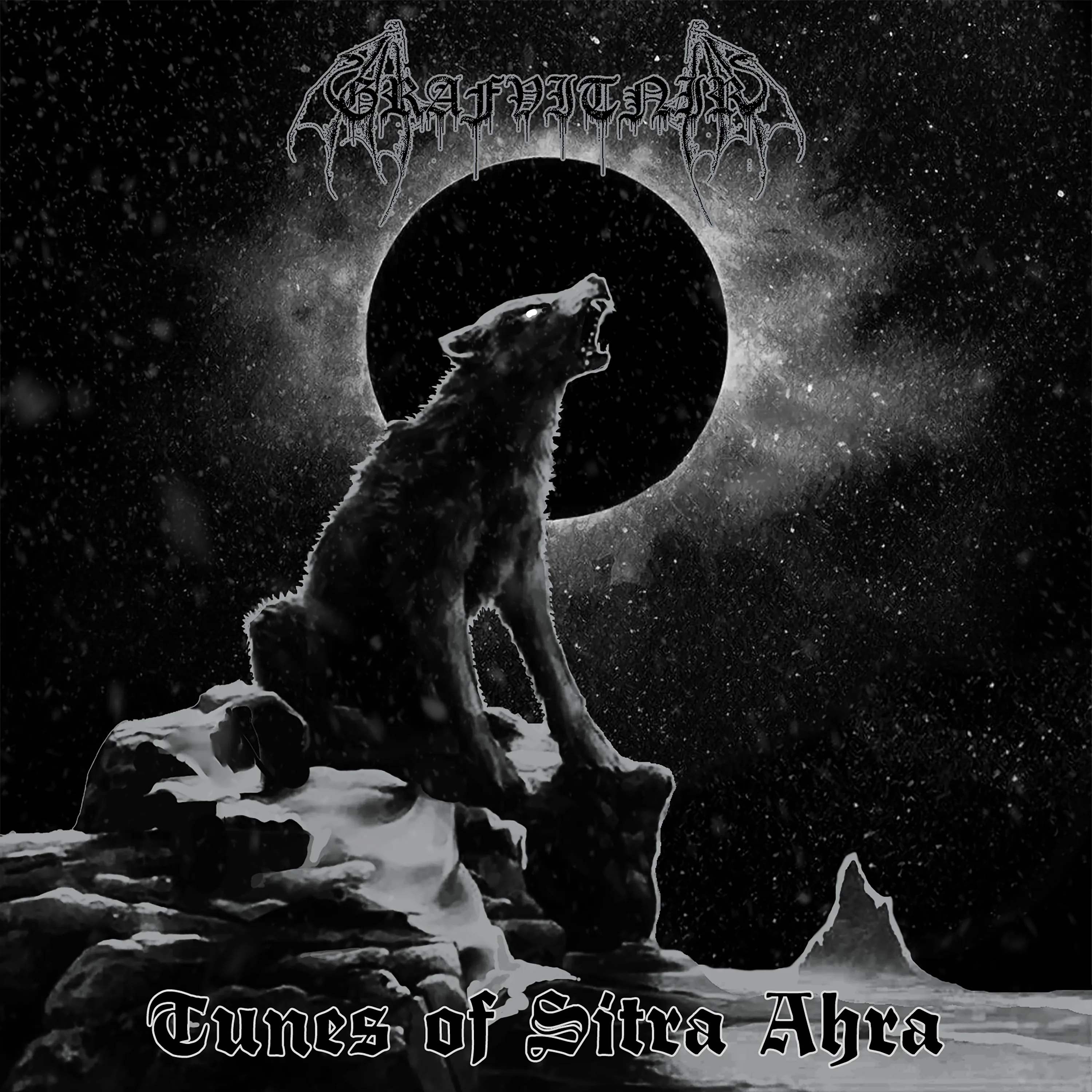 Official album cover art for the release Tunes of Sitra Ahra by Grafvitnir