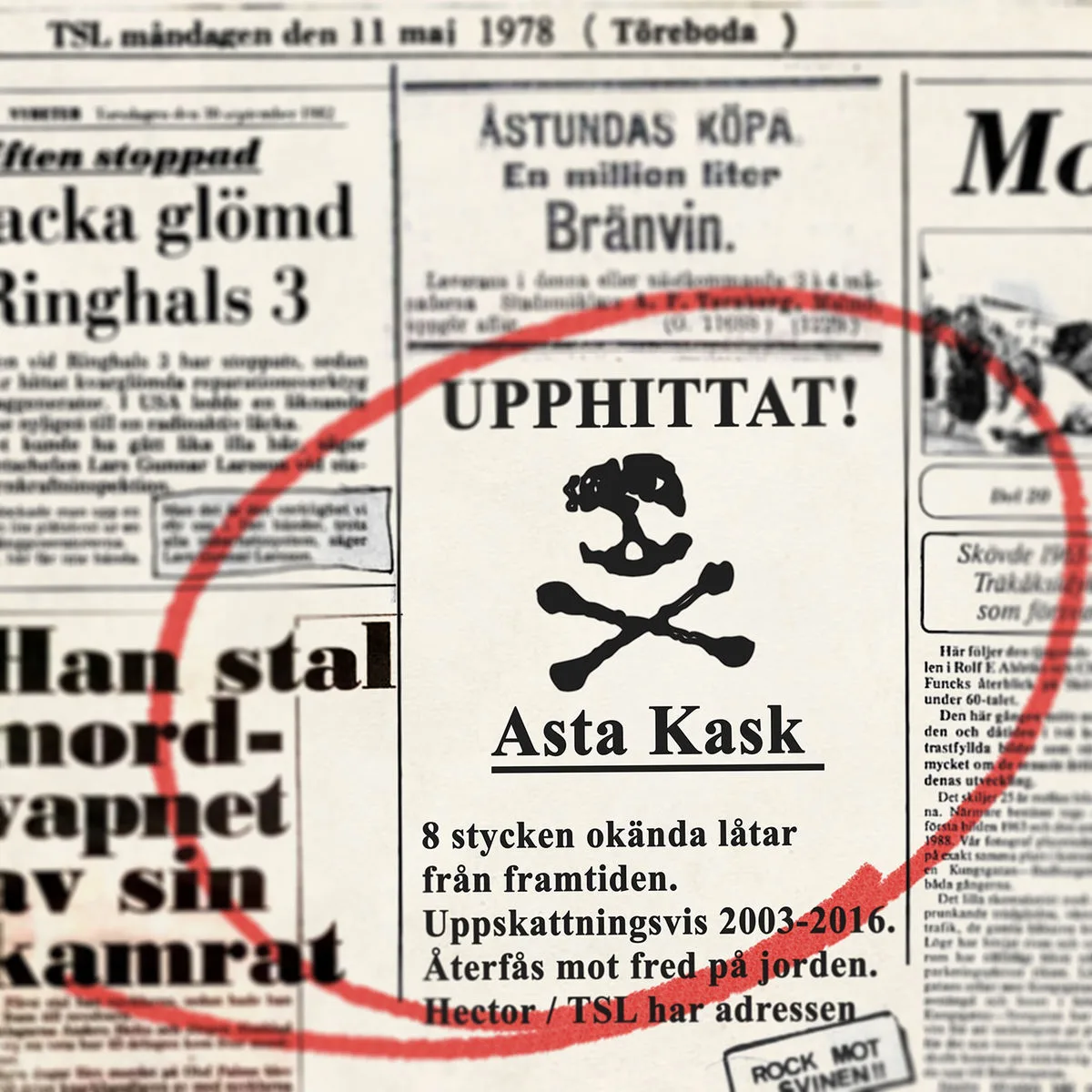 Official album cover artwork for Upphittat! 2003-2016 by Asta Kask