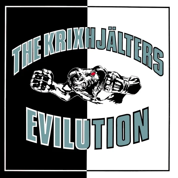 Official album cover art for the release Evilution by The Krixhjälters