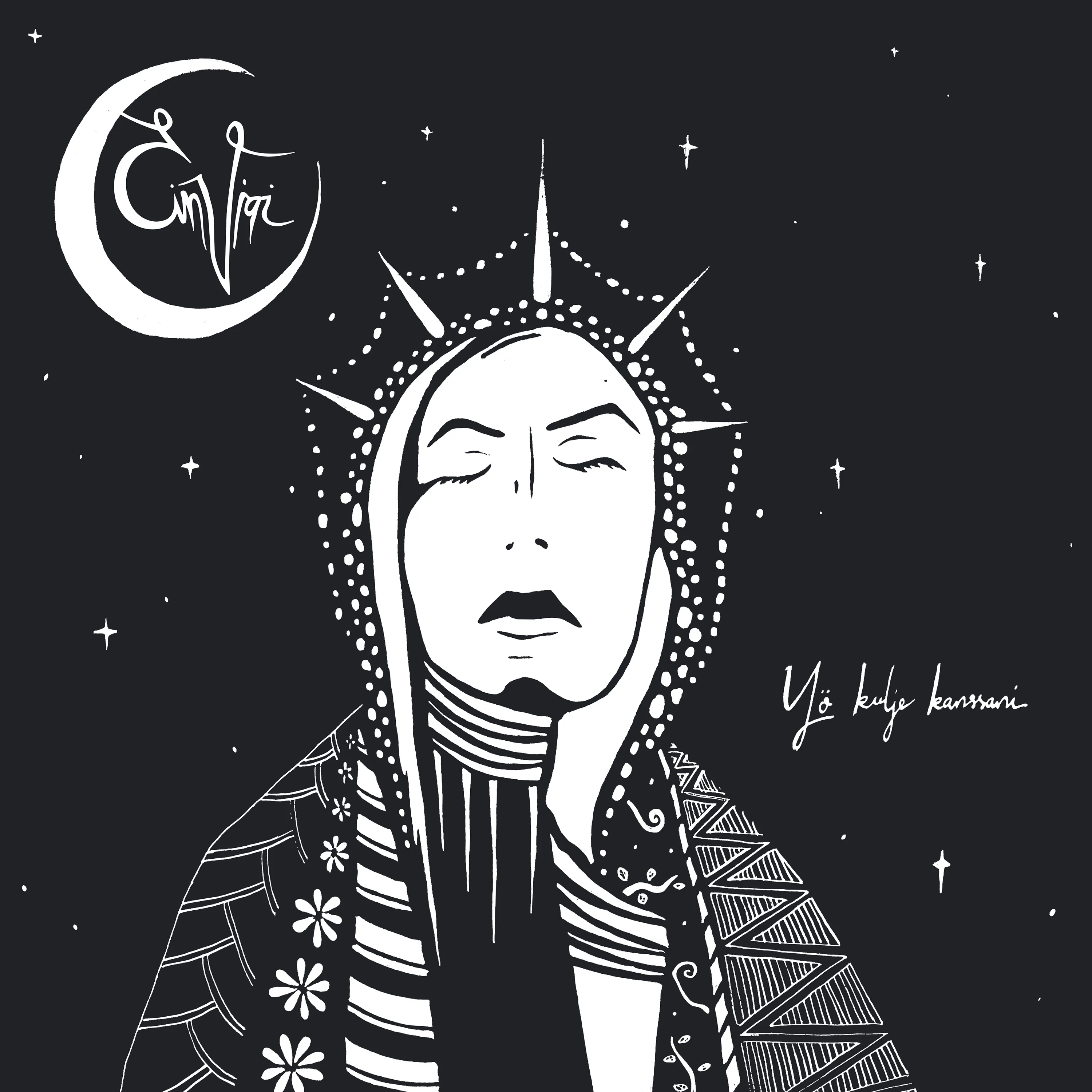 Official album cover art for the release Yö kulje kanssani by Einvigi